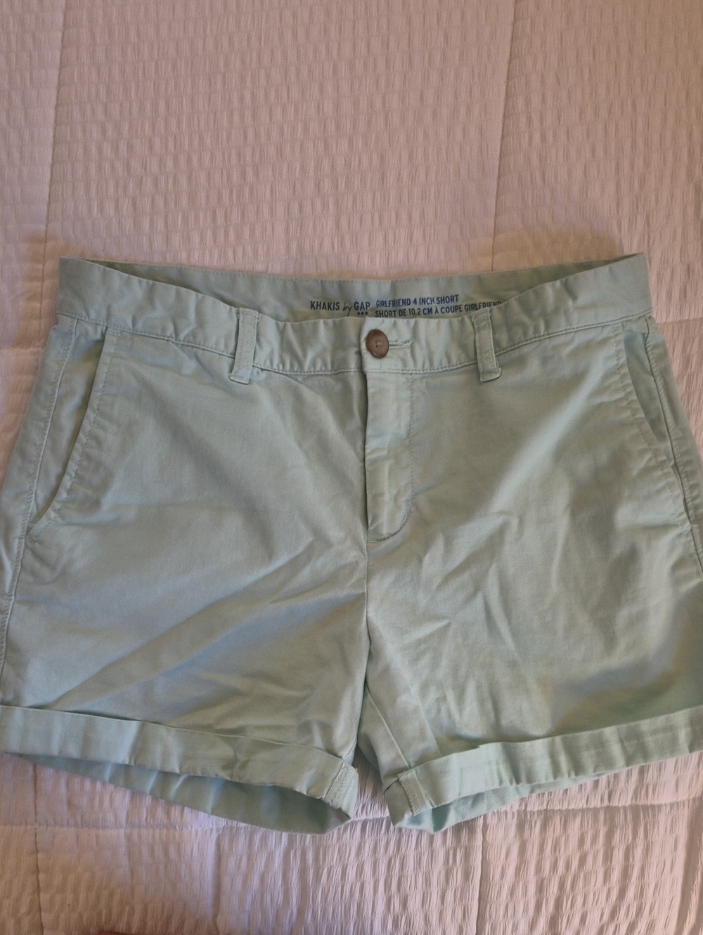 GAP Light Mint Green Women's Chino Shorts sz 6
